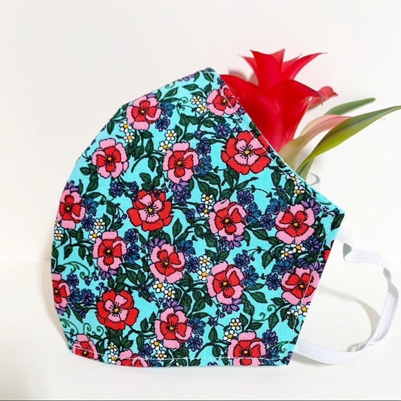 2/$20 Triple Layer Handmade Face Mask - Picture 2 of 9